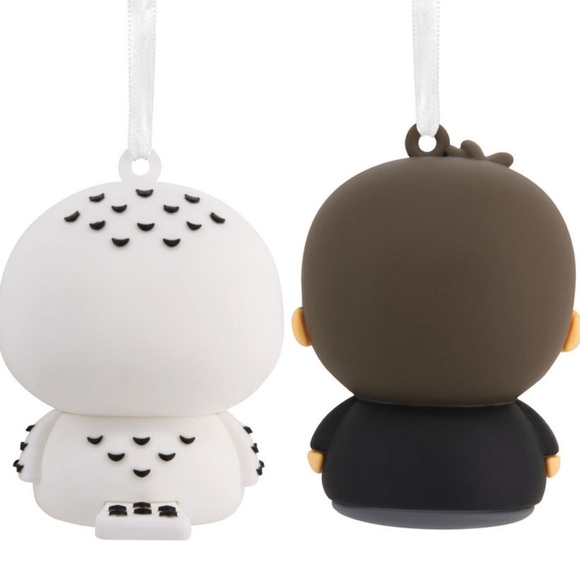 Hallmark Harry Potter and Hedwig Ornaments - Black, White, Red - Picture 7 of 7